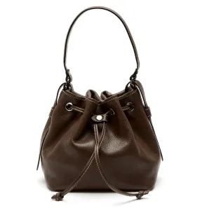 MAVIS LEATHER BUCKET BAG