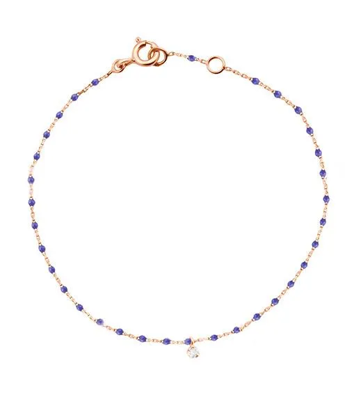 Mini Gigi Lapis bracelet, Rose Gold 1 Diamond, 6.7