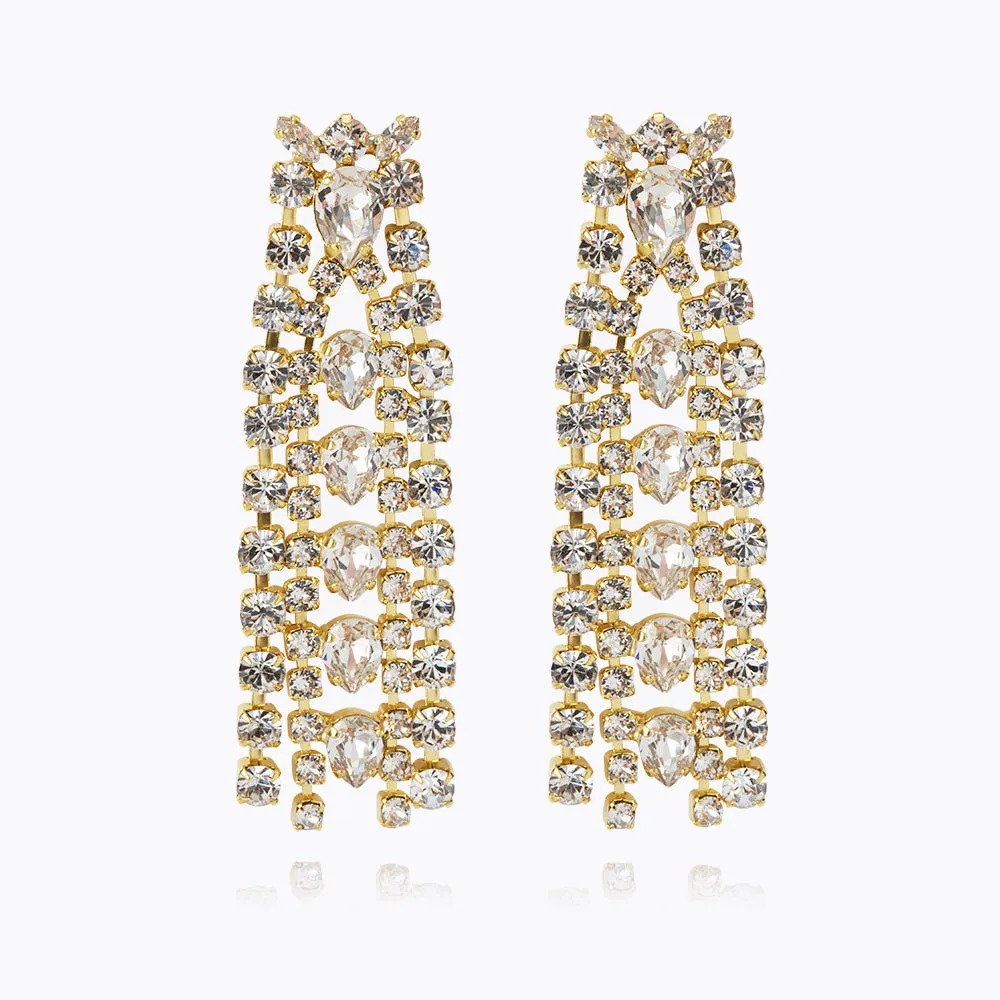 Mini Penelope Earrings / Crystal