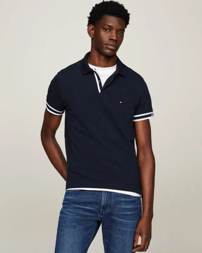 Monotype Cuff Mens Slim Polo