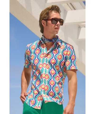 Mr Turk Slim Jim Shirt / Gulf Stream Multi XS