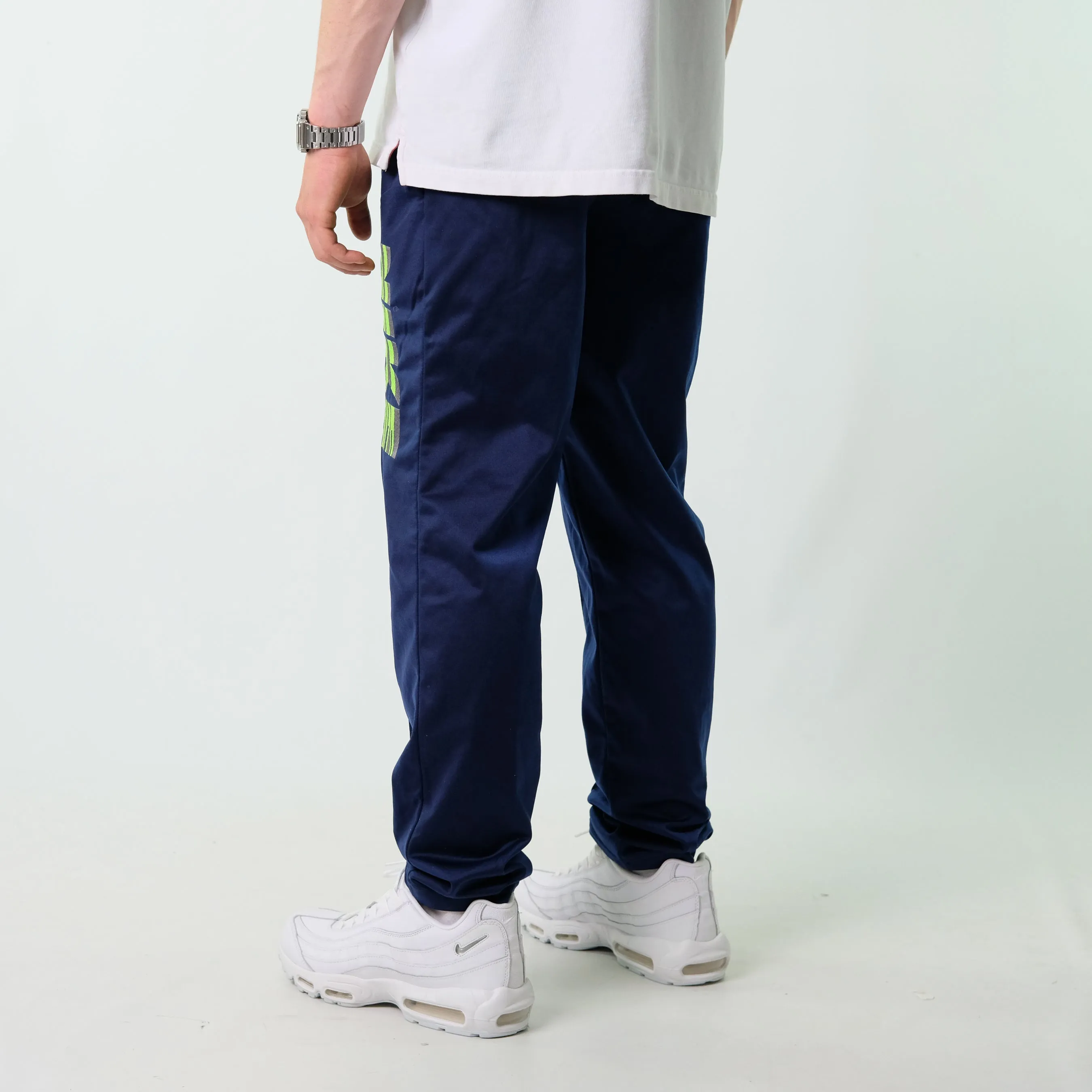 Navy Blue y2ks Nike Tracksuit Bottoms  Baggy Pants (32x30)