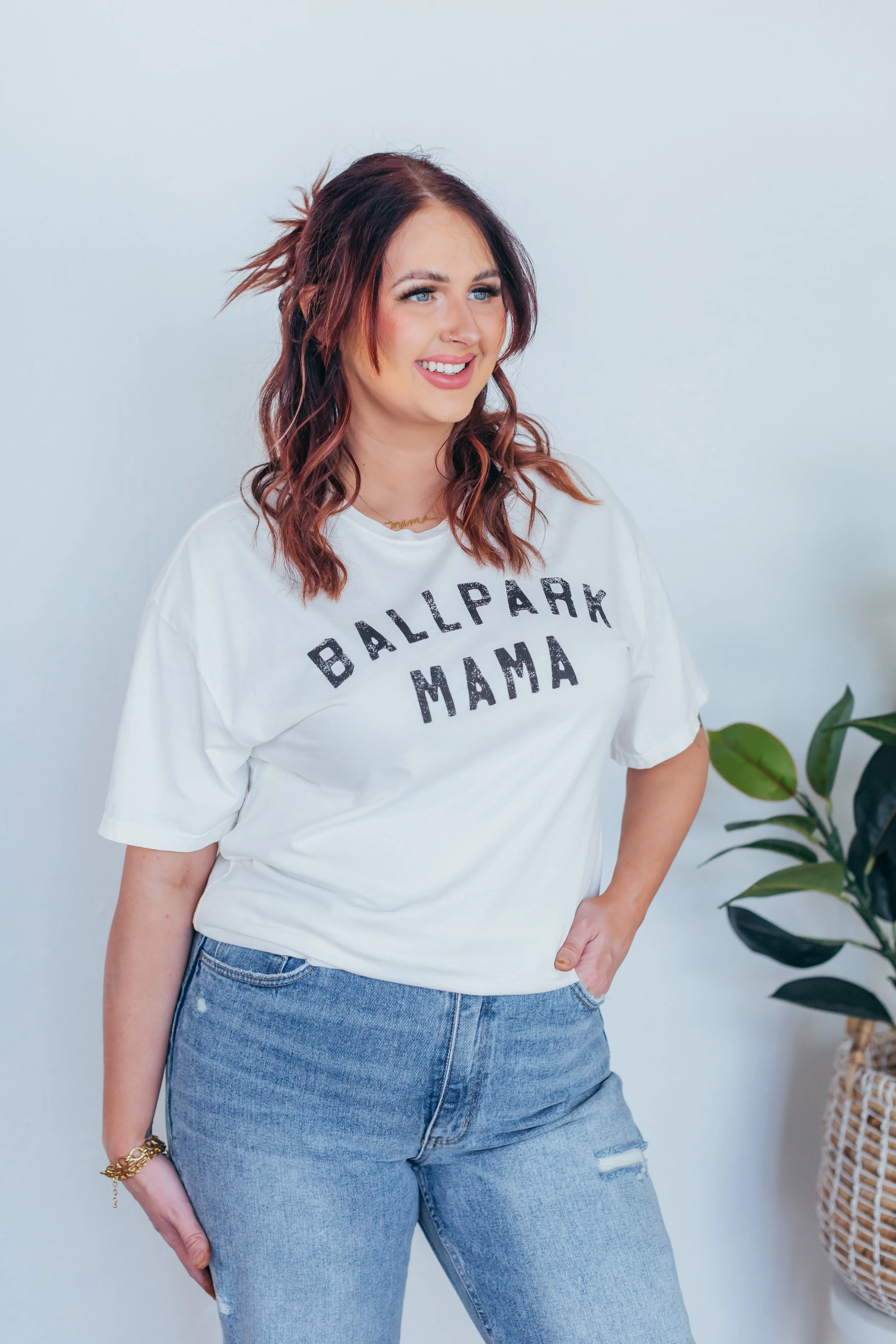 Oat Collective | Ballpark Mama Mineral Graphic Top