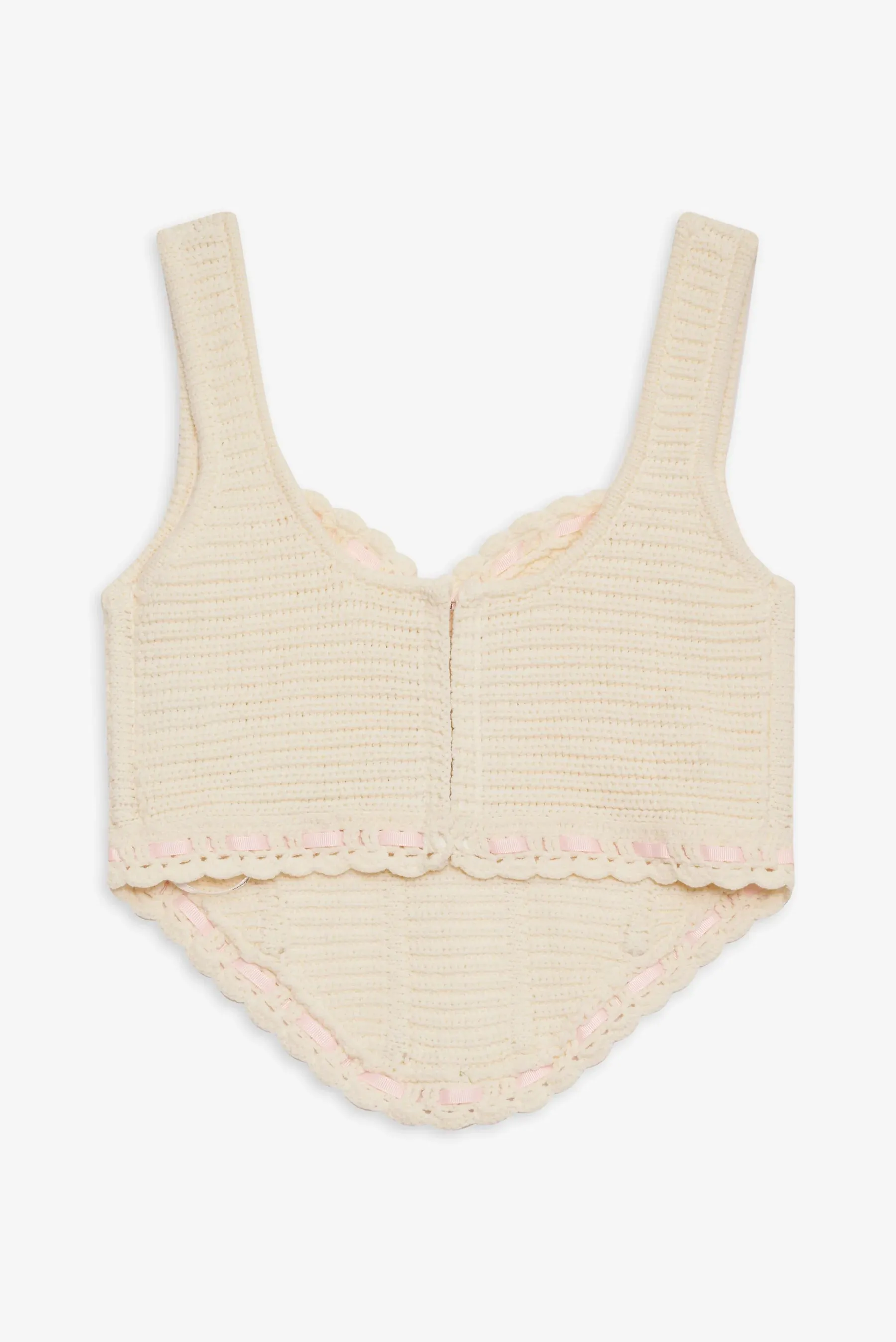 Olina Crochet Top in Cream