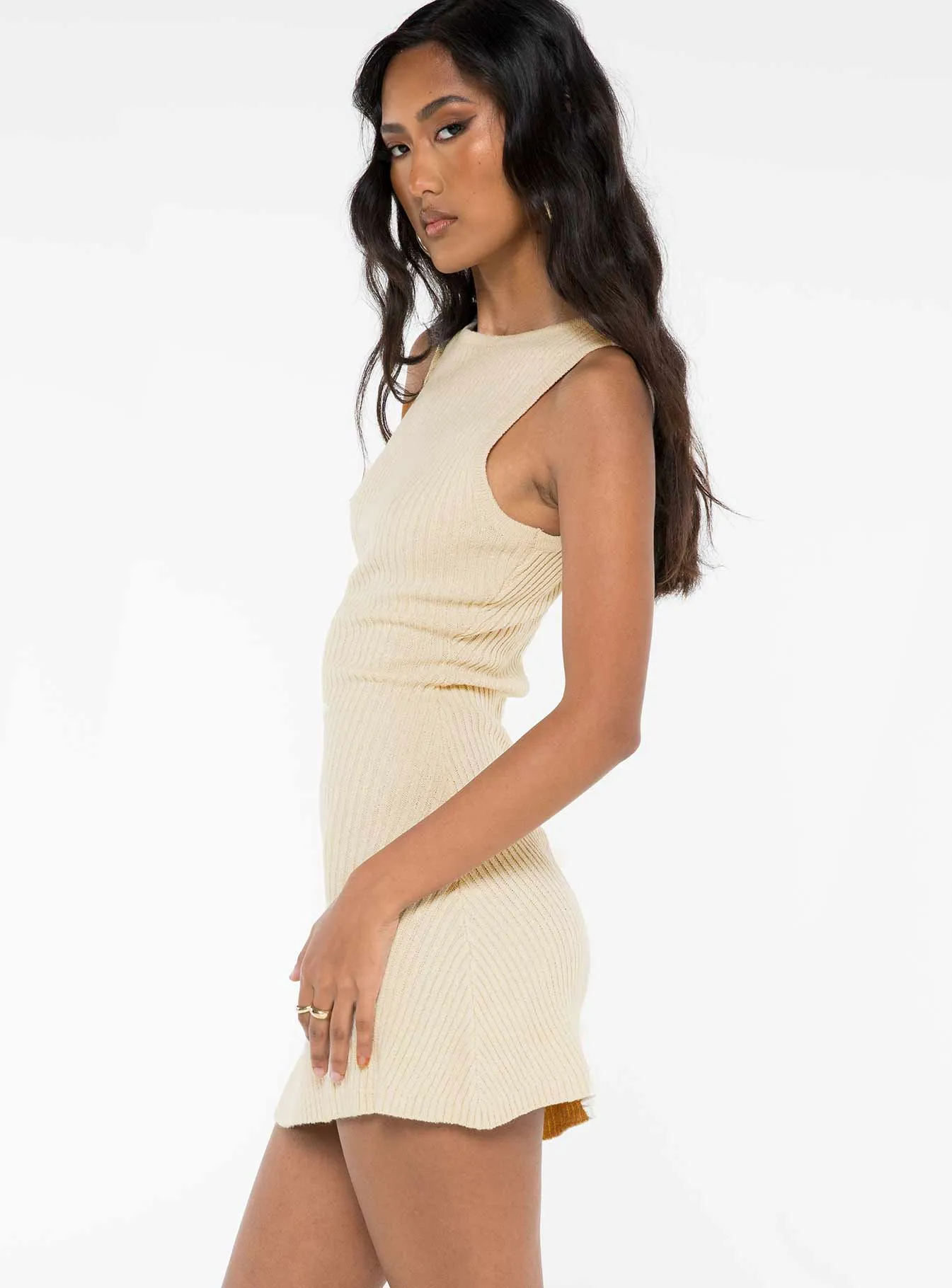 Osment Knit Mini Dress Cream