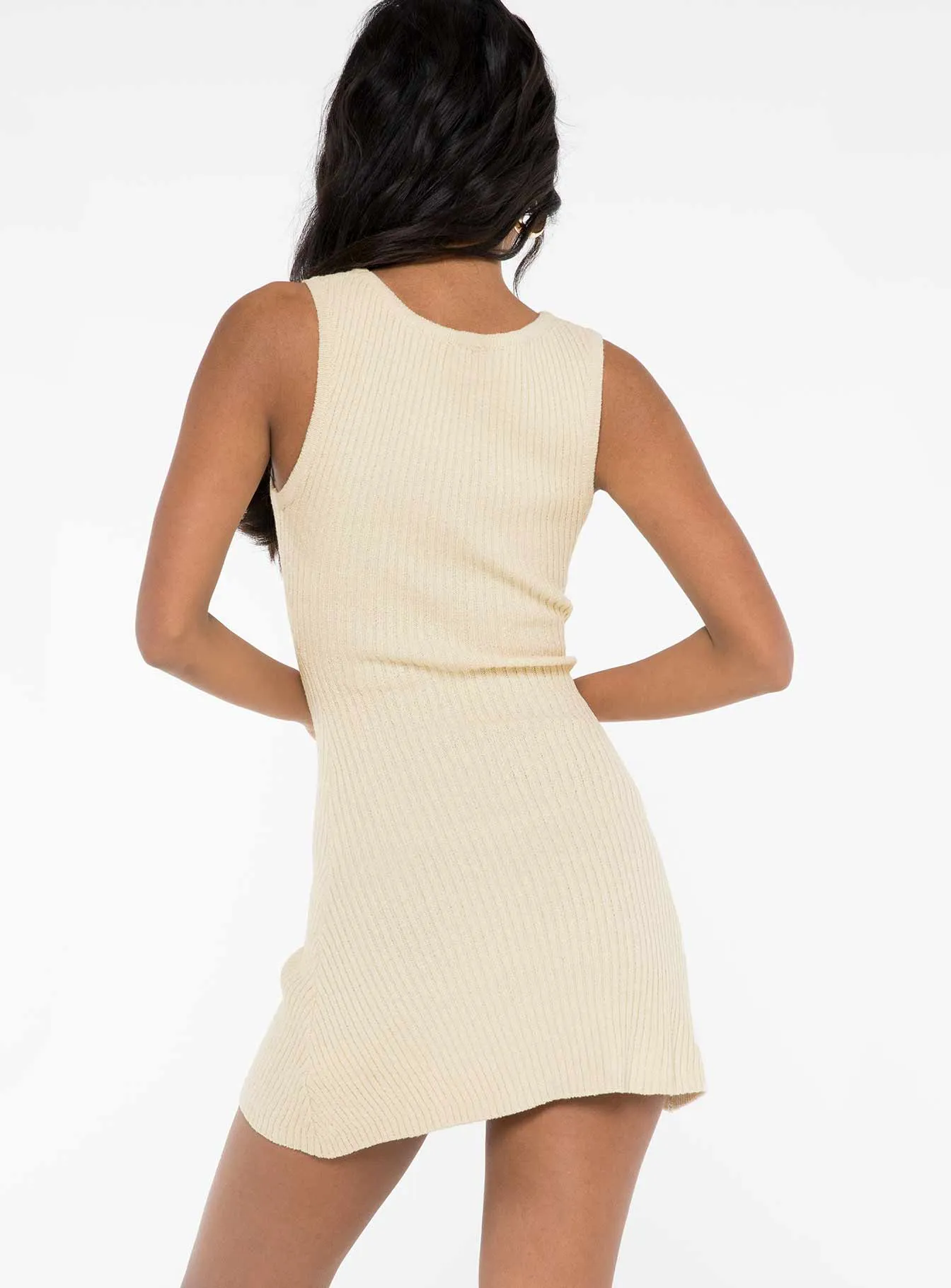 Osment Knit Mini Dress Cream