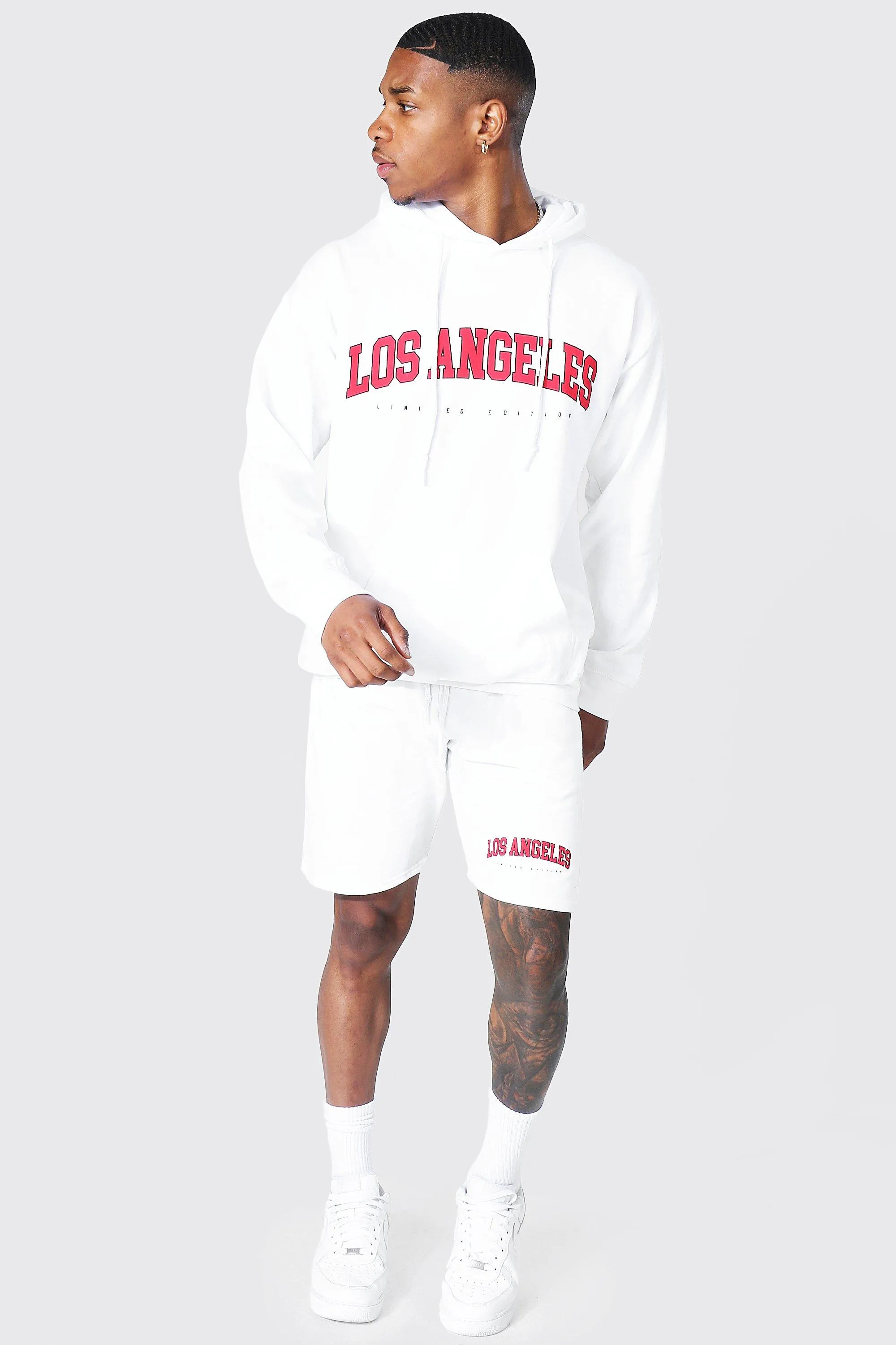 Oversized Los Angeles Varsity Short Tracksuit