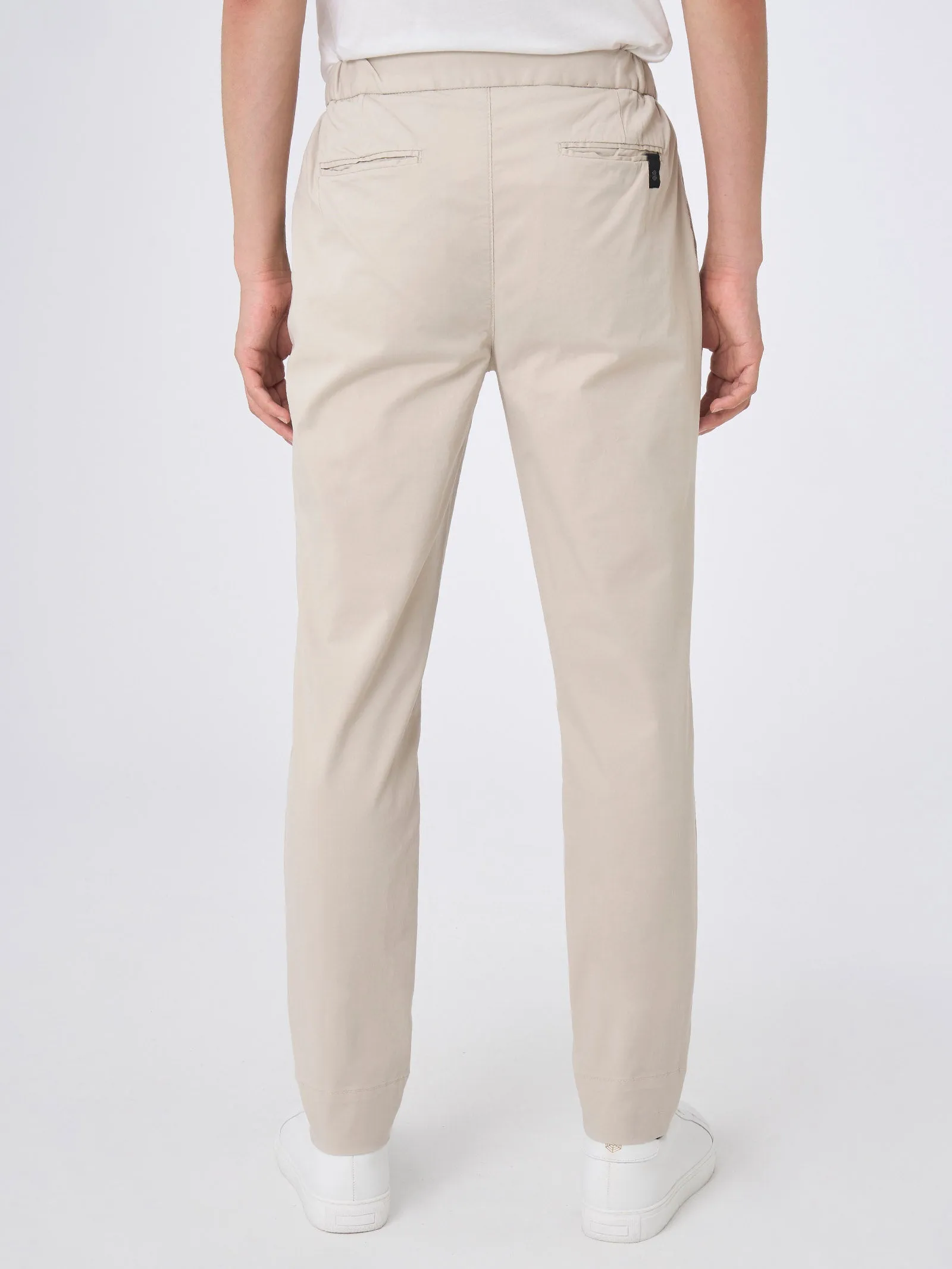 Pantalone jogger in Twill Eco Cotton - Glace'