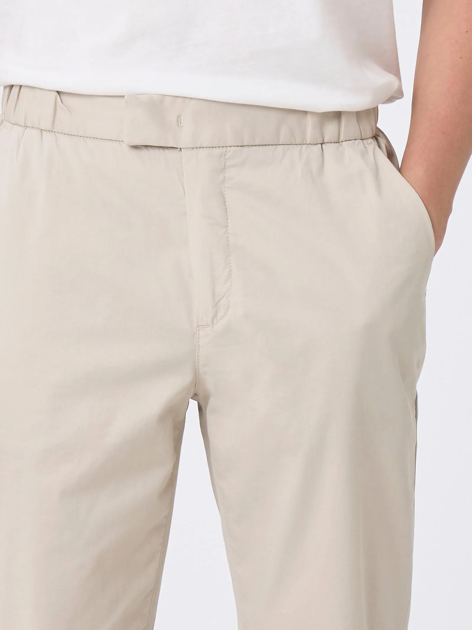 Pantalone jogger in Twill Eco Cotton - Glace'