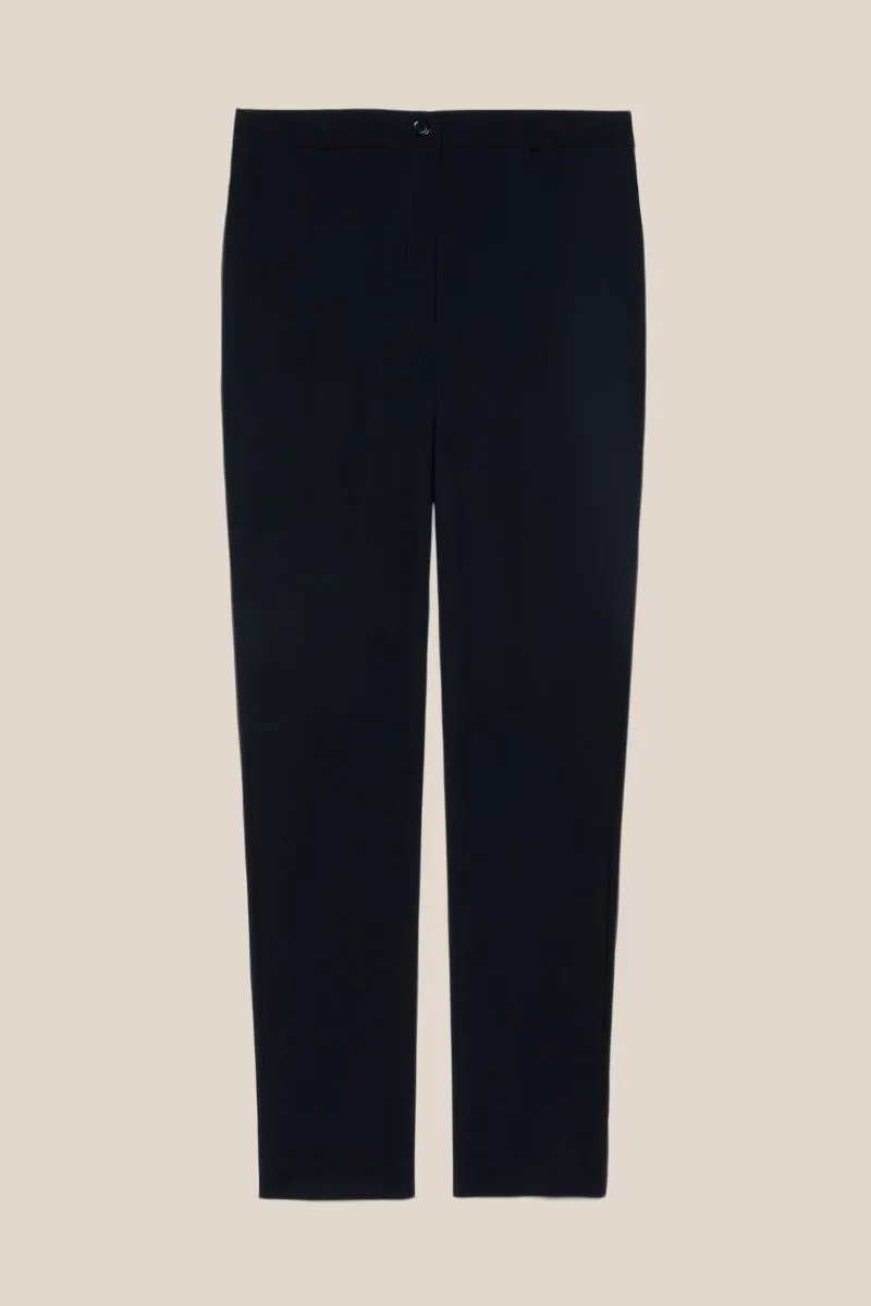 Pantaloni slim in jersey donna Blu