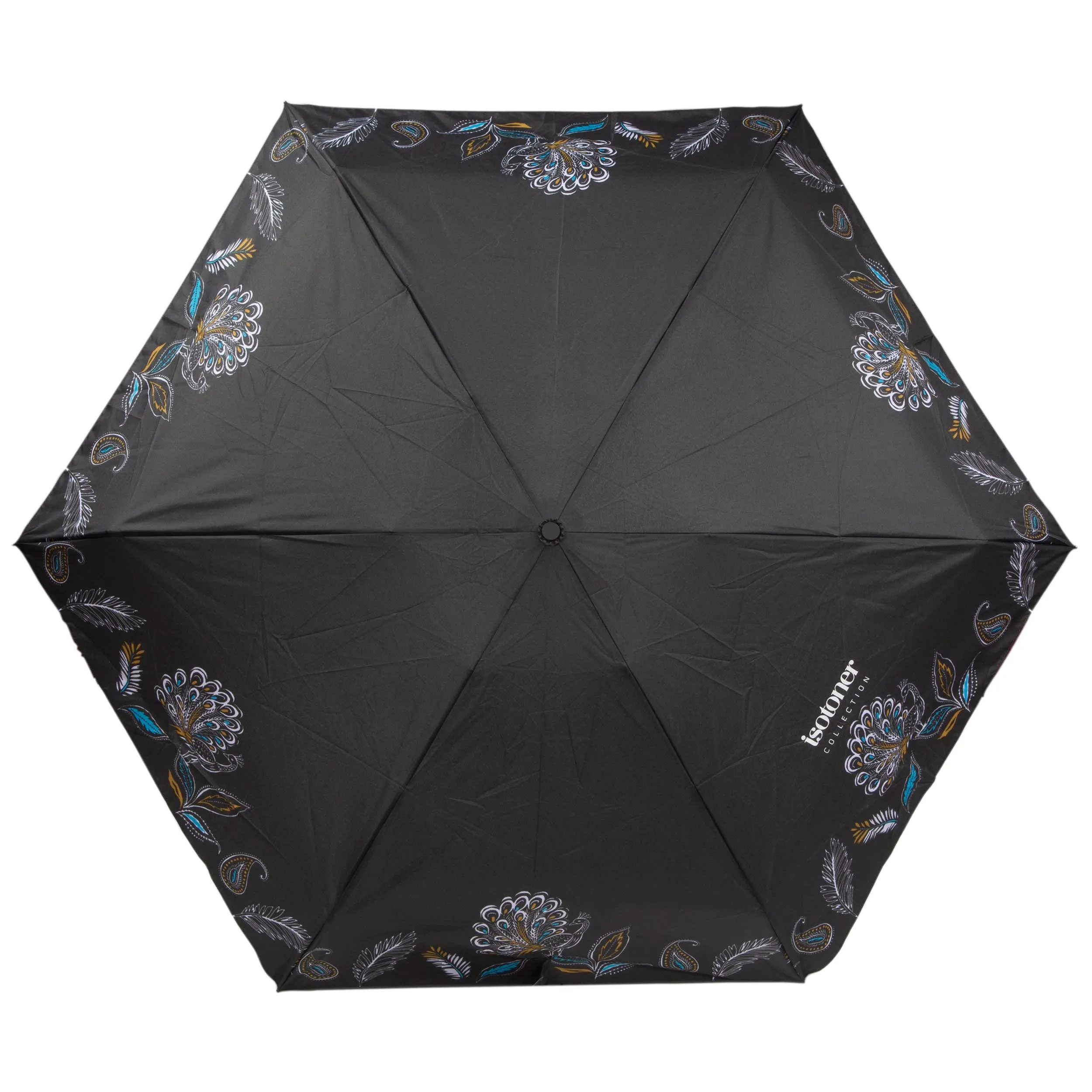 Parapluie Mini Slim Paon frise