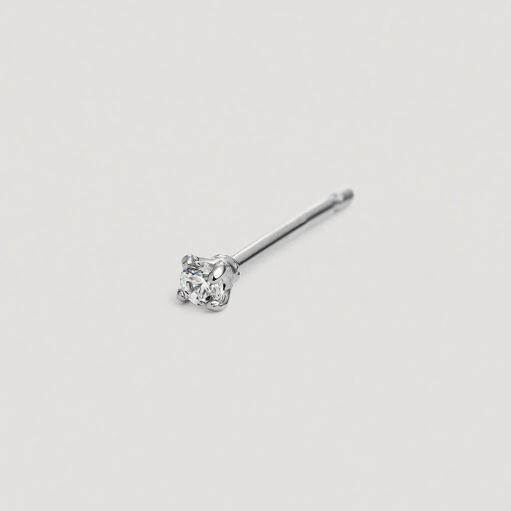 Pendiente MINI DIAMOND Plata Hombre