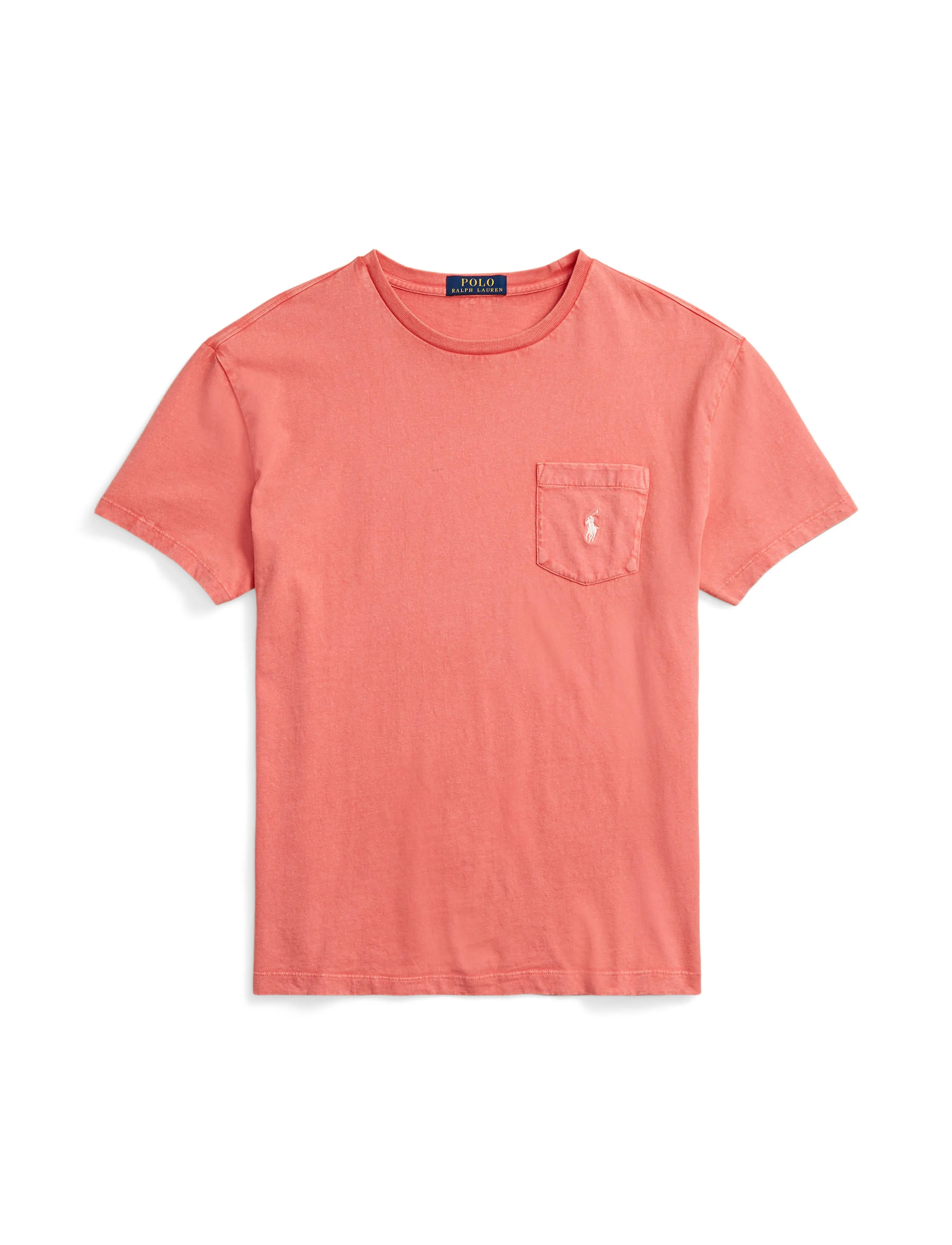 Polo Ralph Lauren Slim Cotton-Linen Pocket Tee Amalfi Red