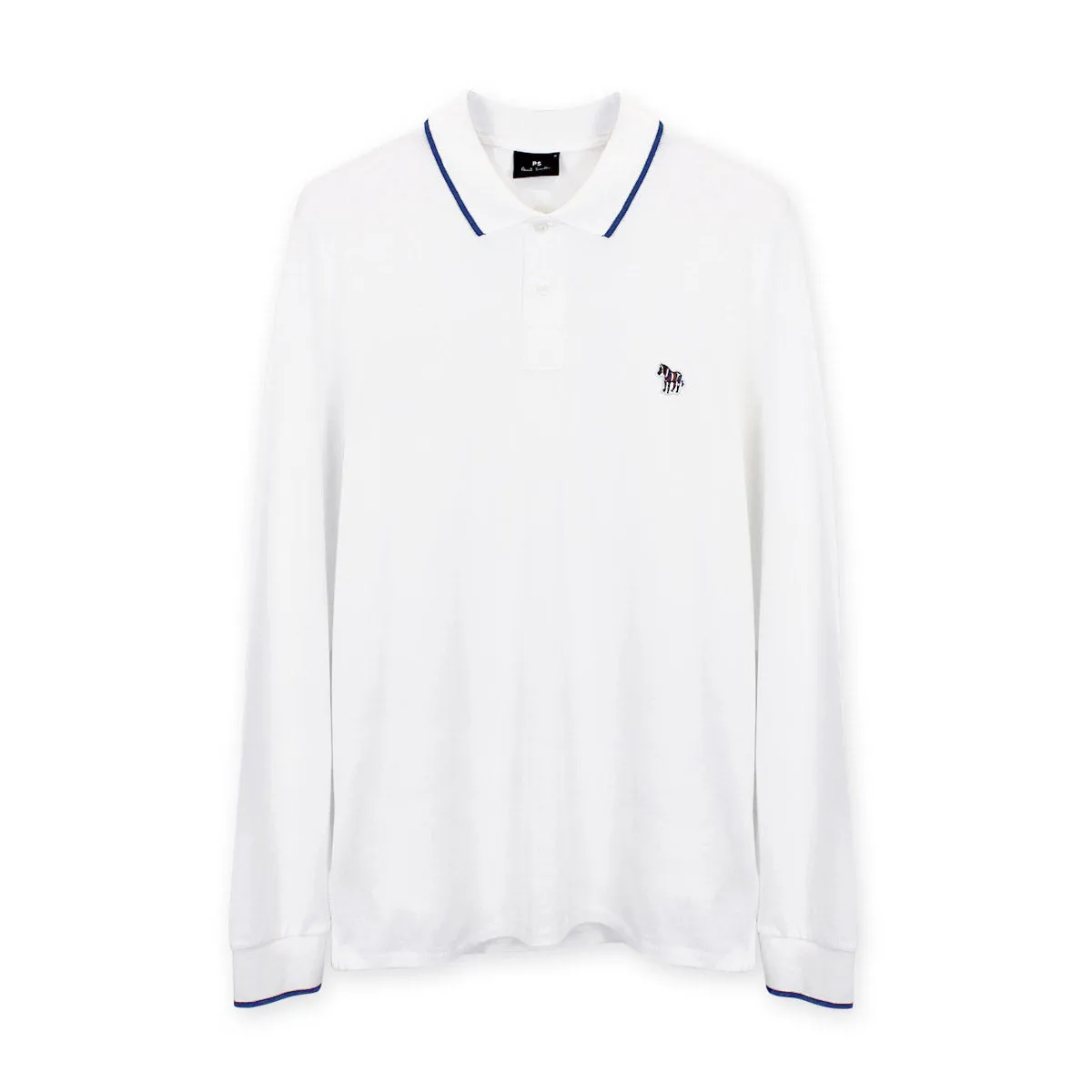 PS Paul Smith - Slim Fit LS Polo Shirt in White