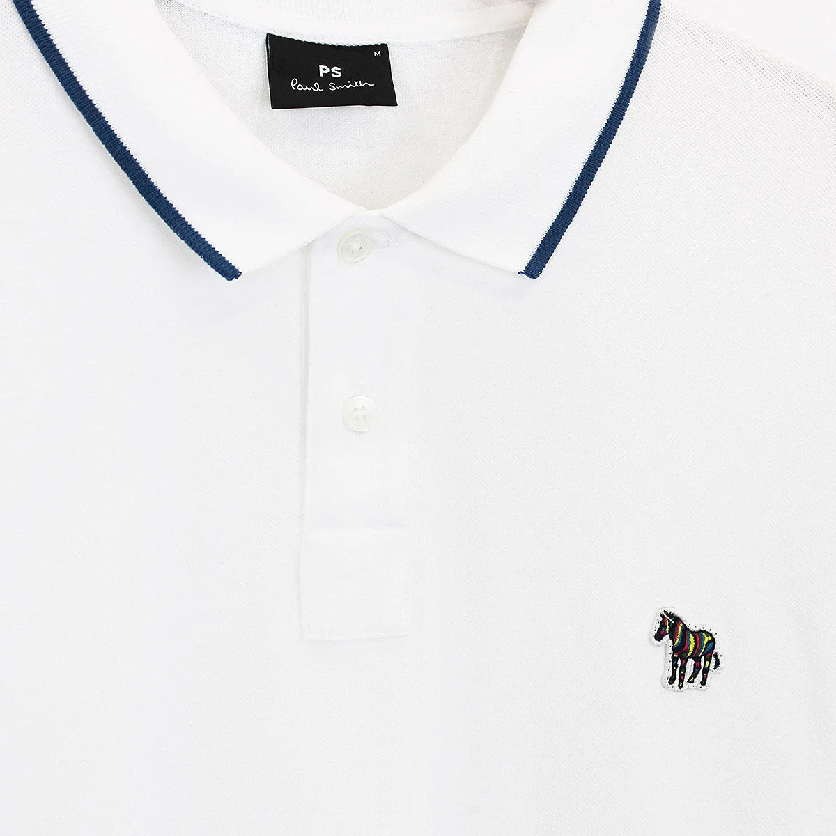 PS Paul Smith - Slim Fit LS Polo Shirt in White