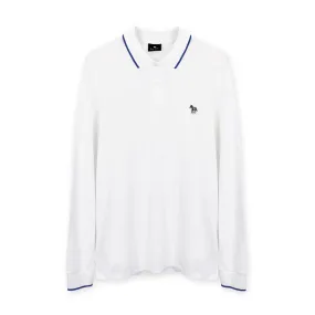 PS Paul Smith - Slim Fit LS Polo Shirt in White