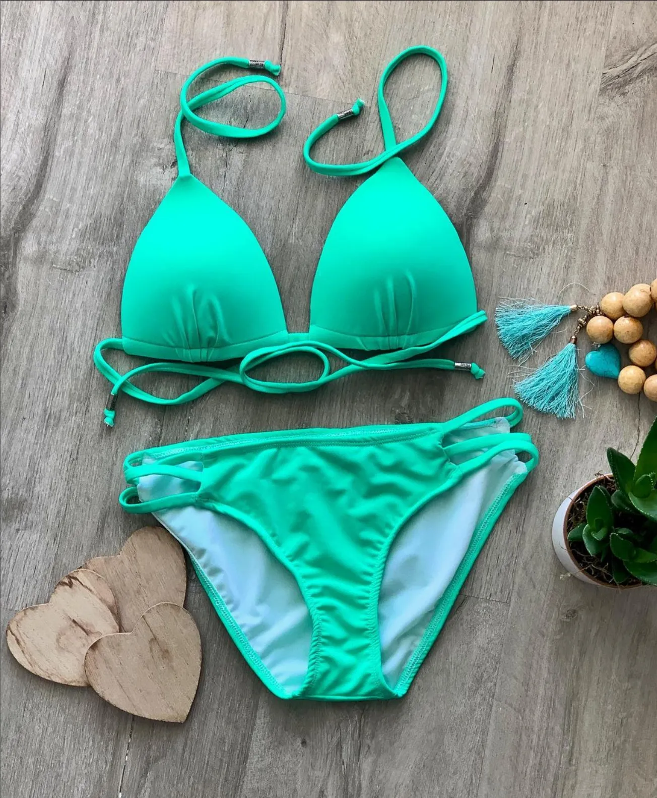 Pushup Bikini Top - LUMO MINT