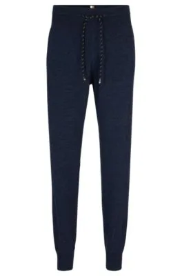 Regular-fit tracksuit bottoms in virgin wool