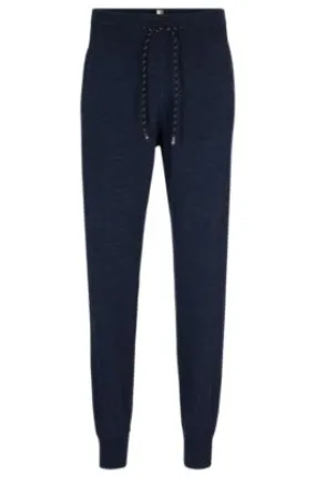 Regular-fit tracksuit bottoms in virgin wool