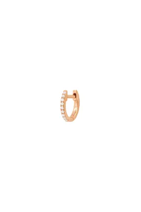 Rose Gold Mini Diamond Huggie