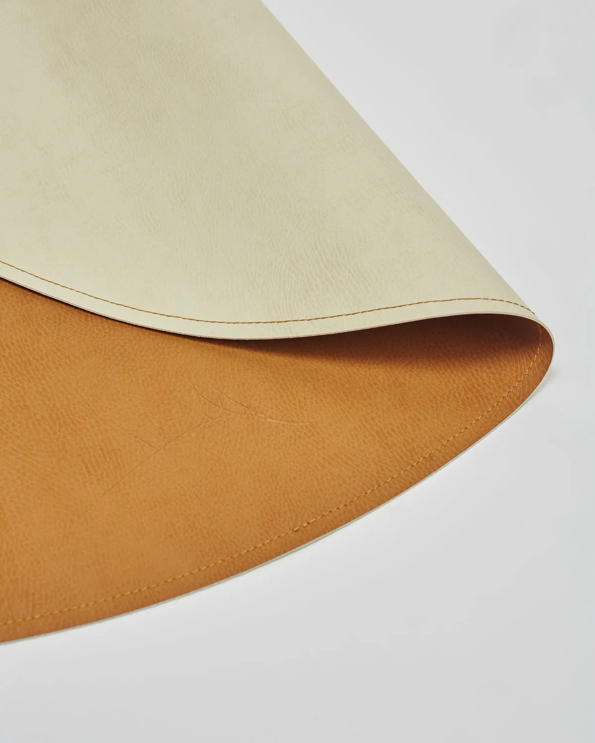 Round Leather Mat