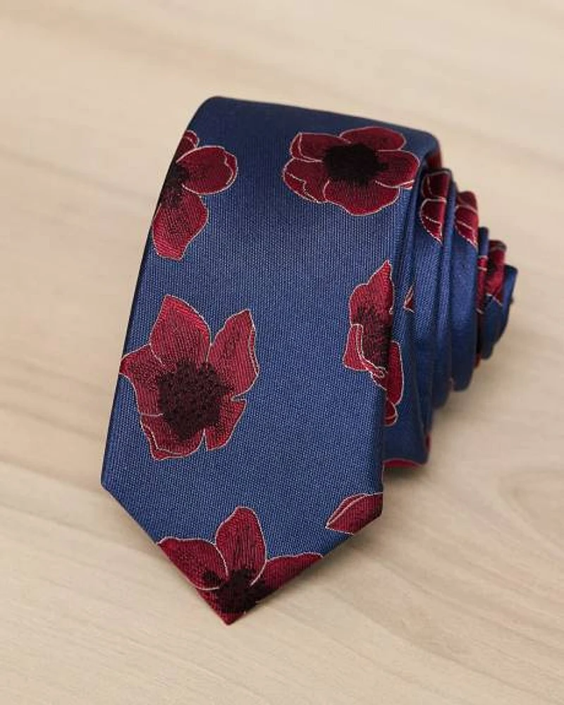 RW & Co. Bold Floral Skinny Tie