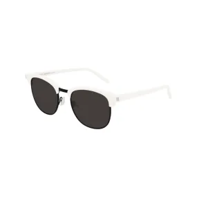 Saint Laurent Sunglass Man Ivory Black SL 108-011