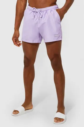 Short Length Man Tab Swim Shorts