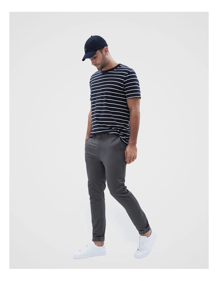 Slim Chino Pant in Charcoal