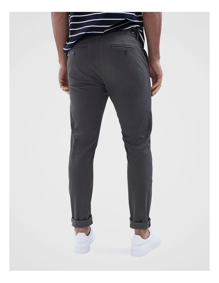 Slim Chino Pant in Charcoal