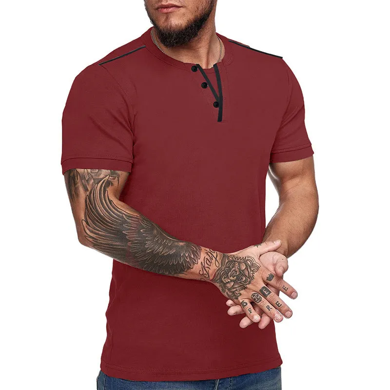 Slim Fit Button-Up Top