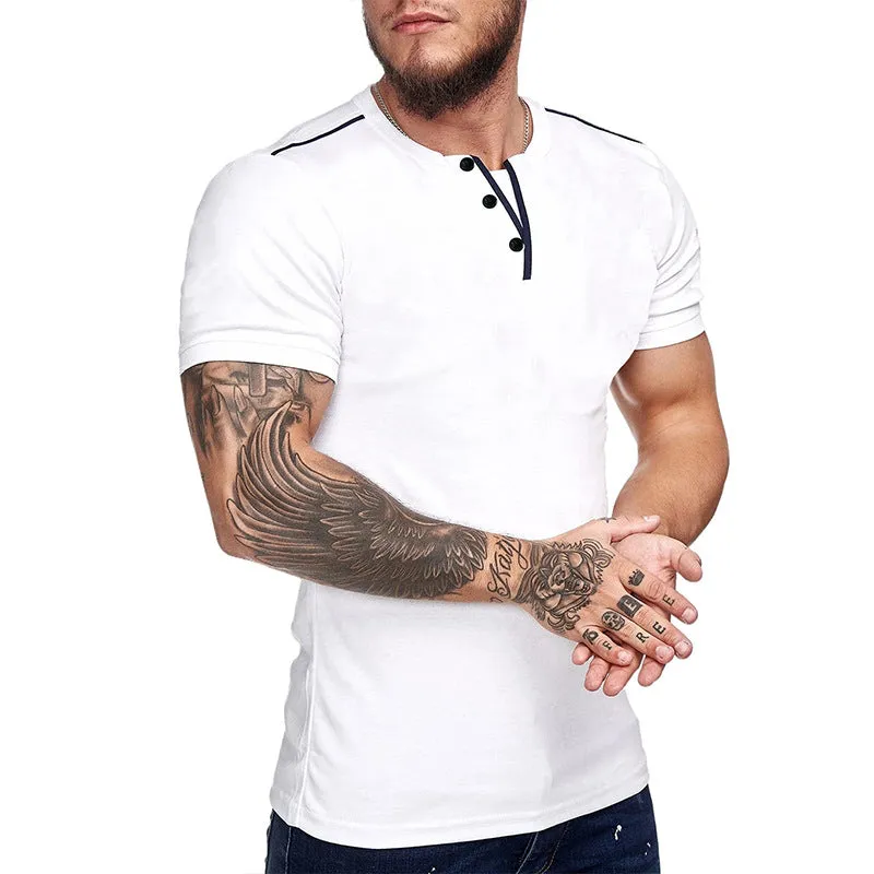 Slim Fit Button-Up Top