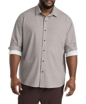 Society of One Big & Tall Society of One Houndstooth Performance Sport Shirt