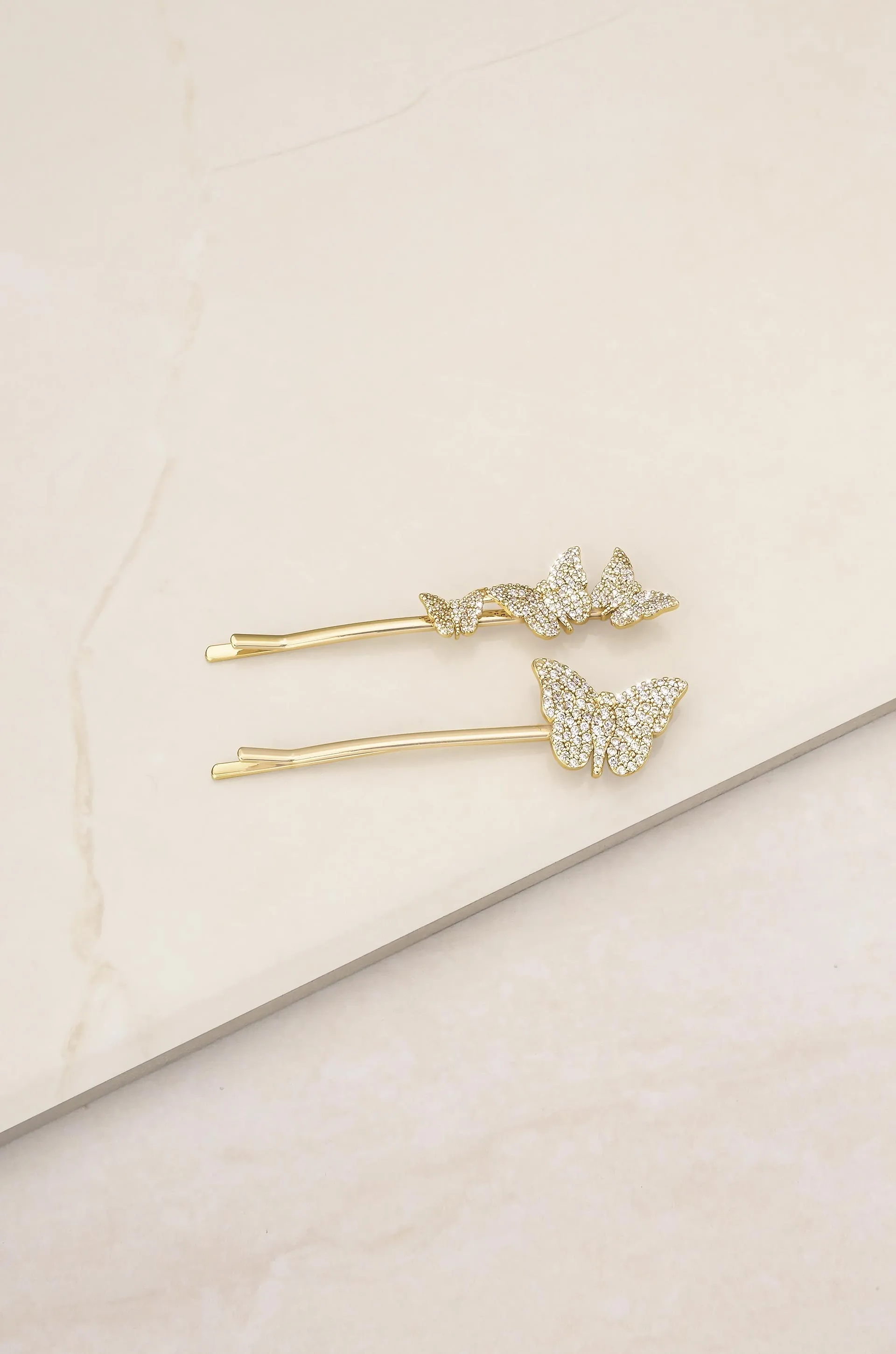 Sparkle Butterfly Hair Pin Set