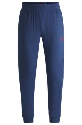 Stretch-cotton tracksuit bottoms with logo print