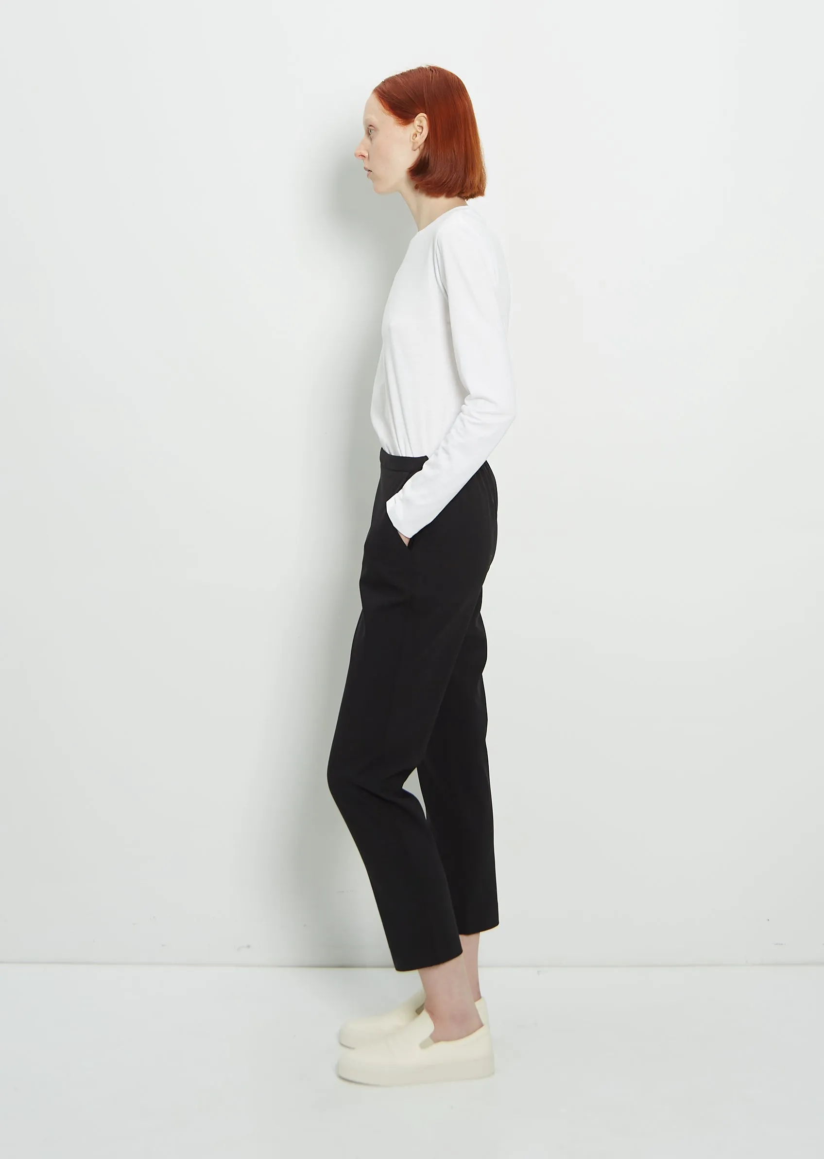 Stretch Wool Slim Pull On Pant