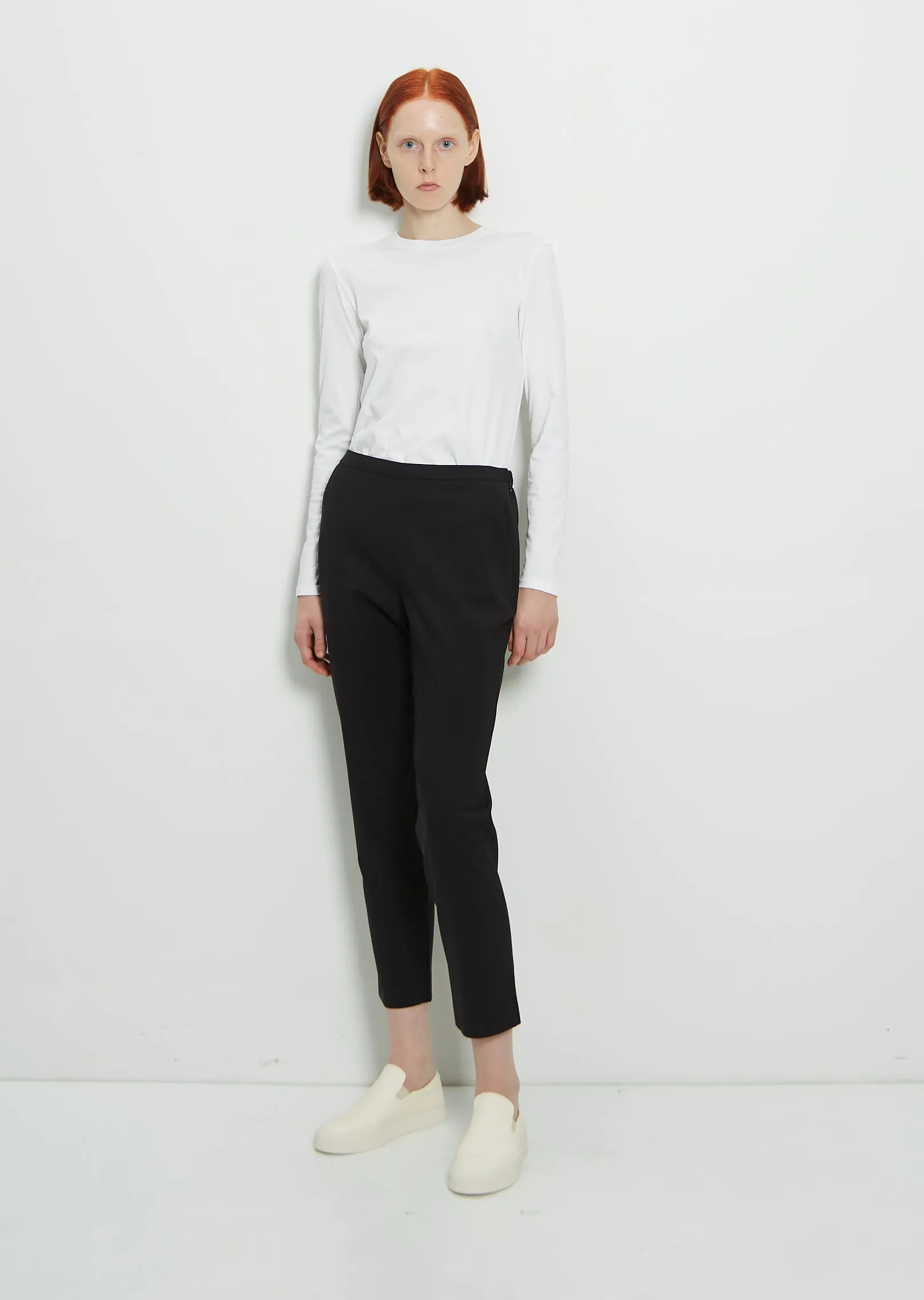 Stretch Wool Slim Pull On Pant