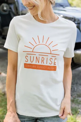 Sunrise Graphic Tee- Ivory