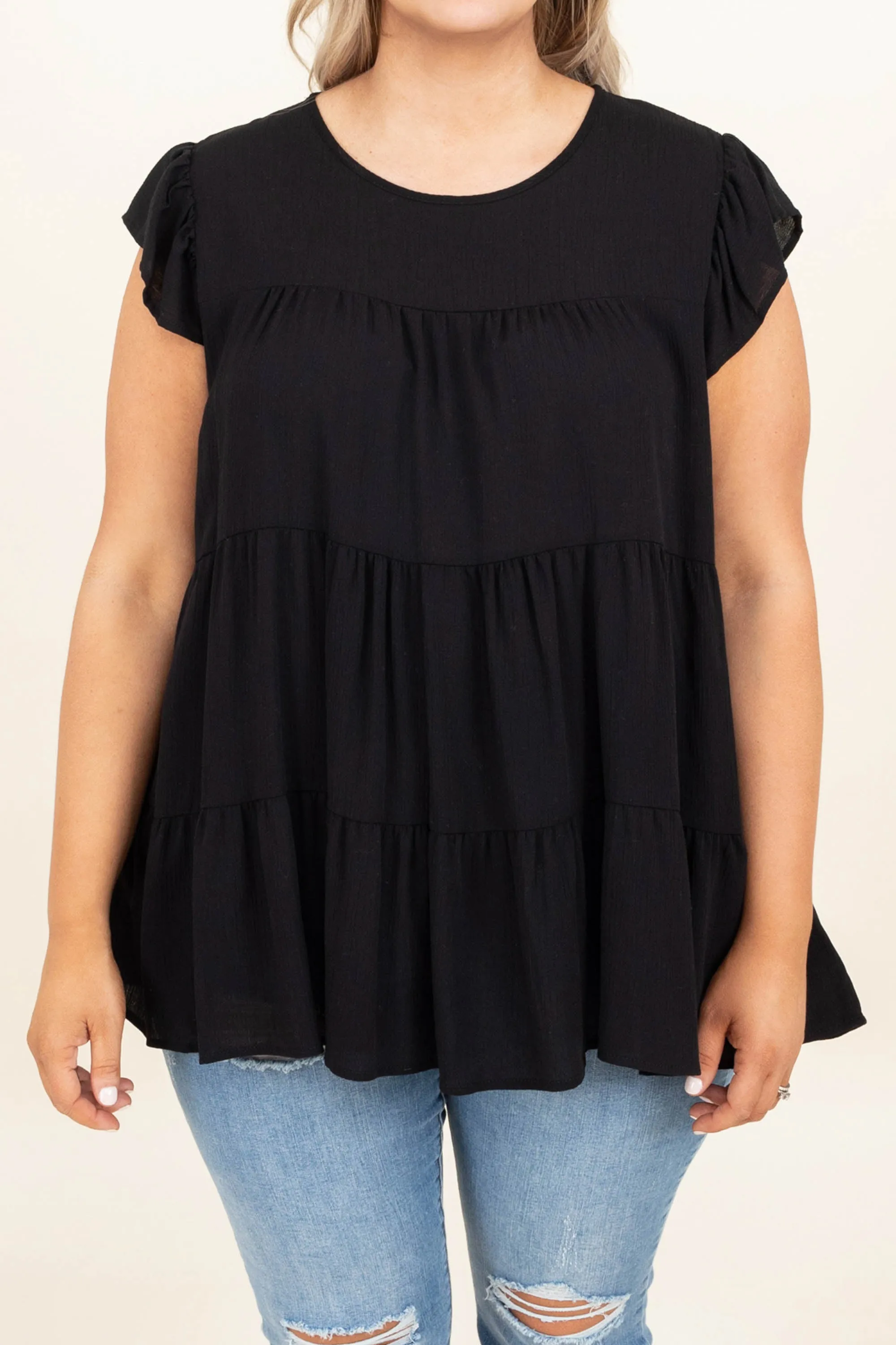 Sweet Repeats Top, Black