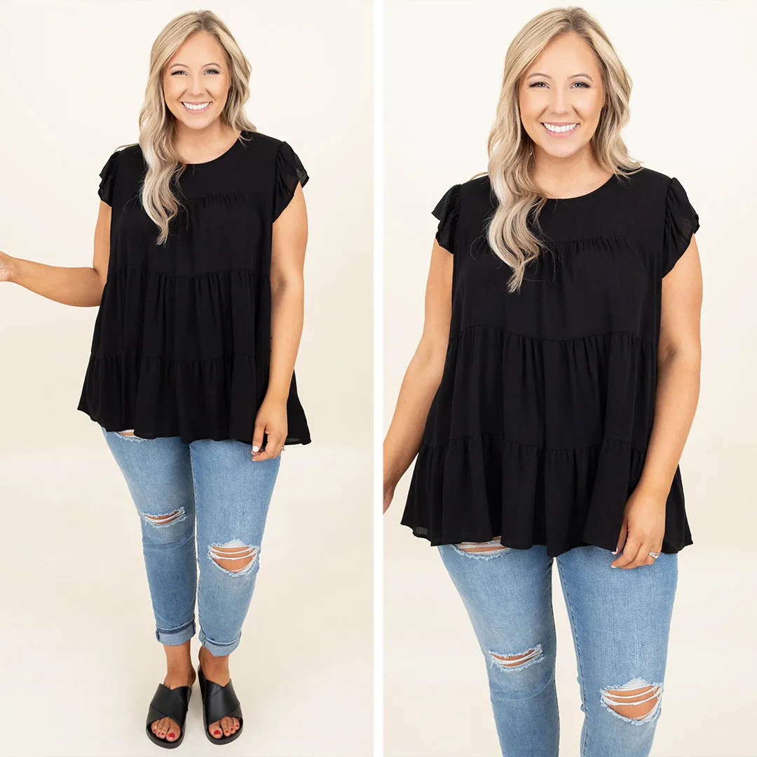 Sweet Repeats Top, Black