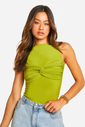 Tall Double Slinky Twist Front Bodysuit