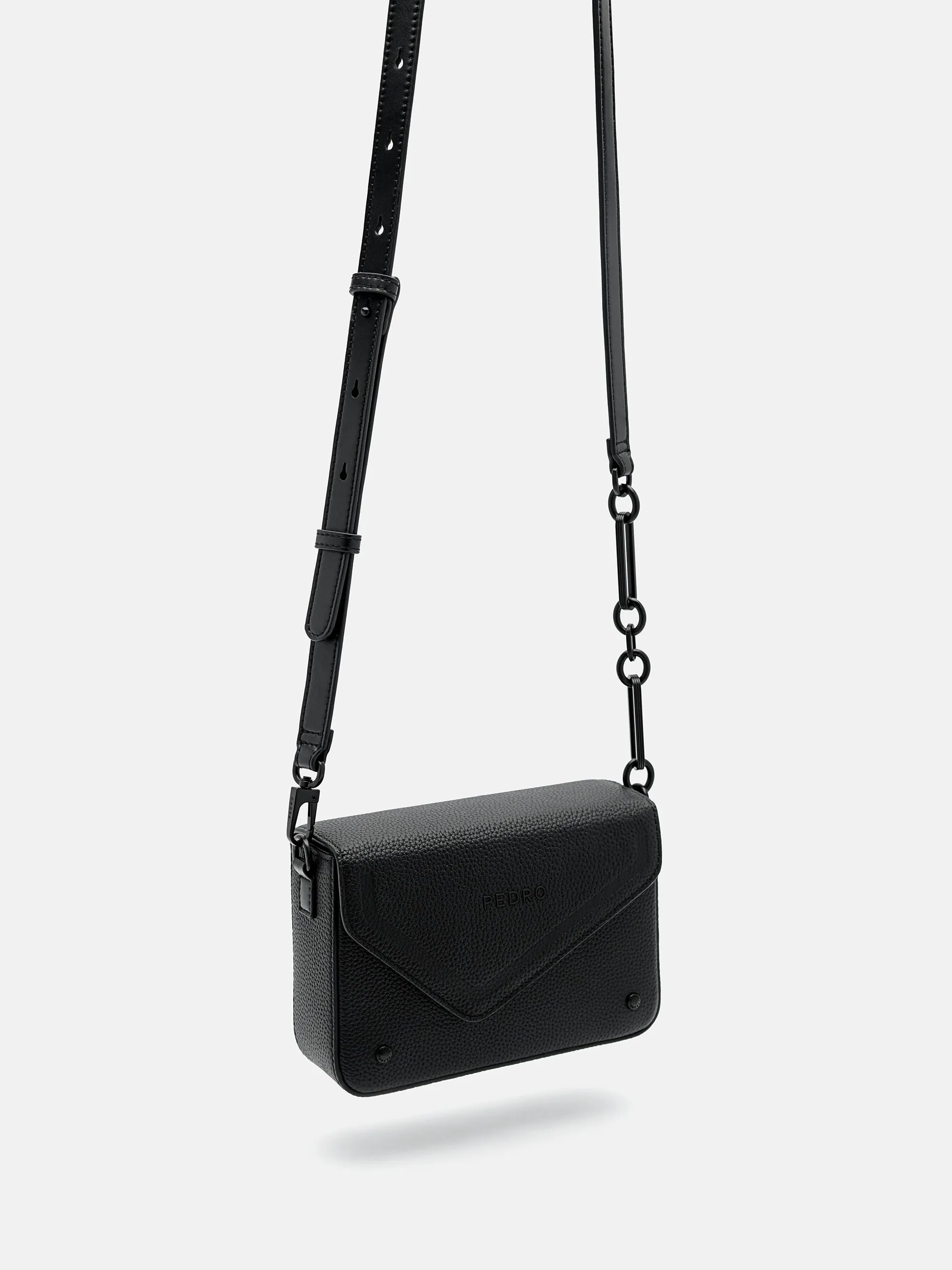 Taper Leather Boxy Sling Bag