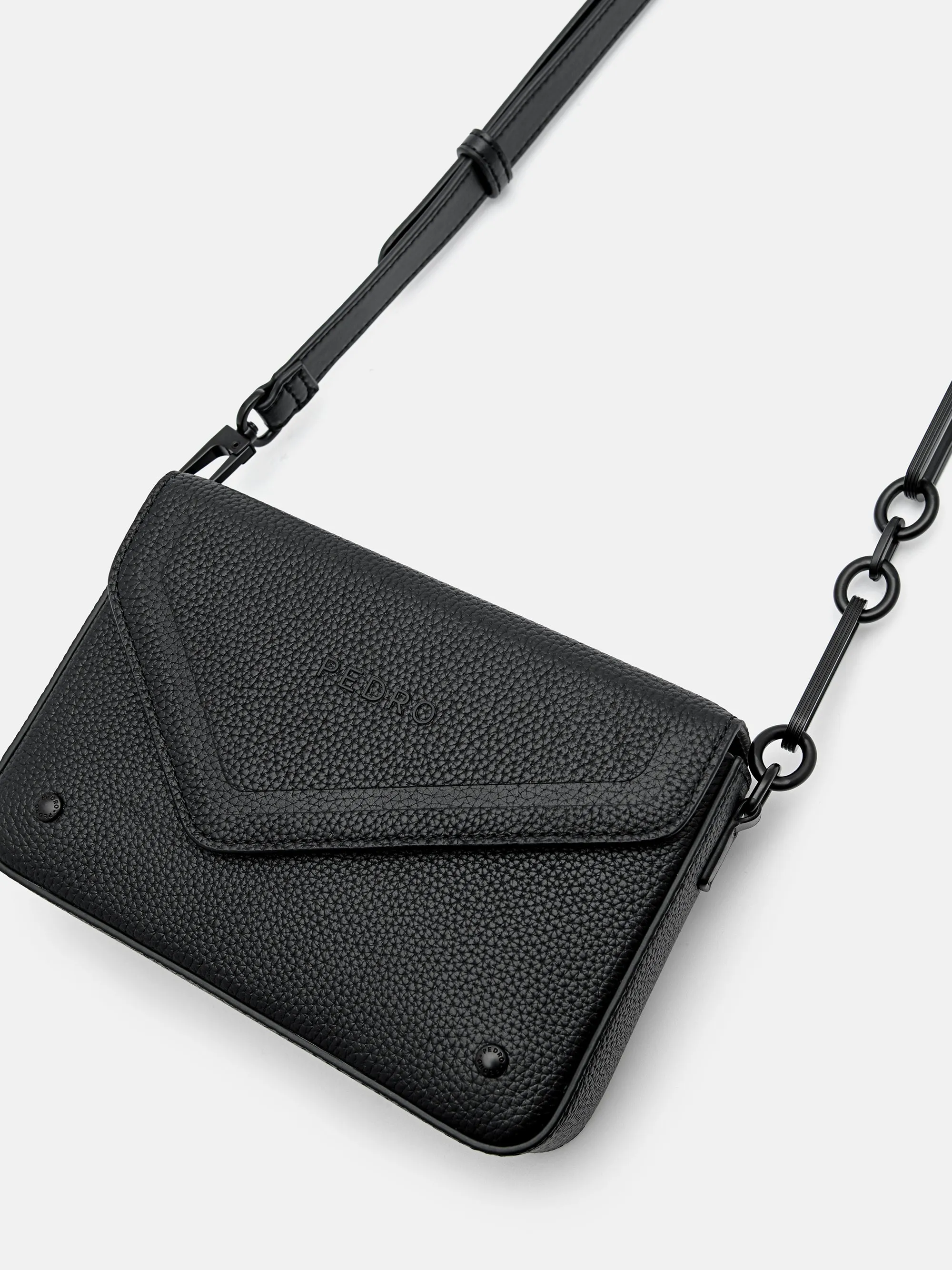 Taper Leather Boxy Sling Bag