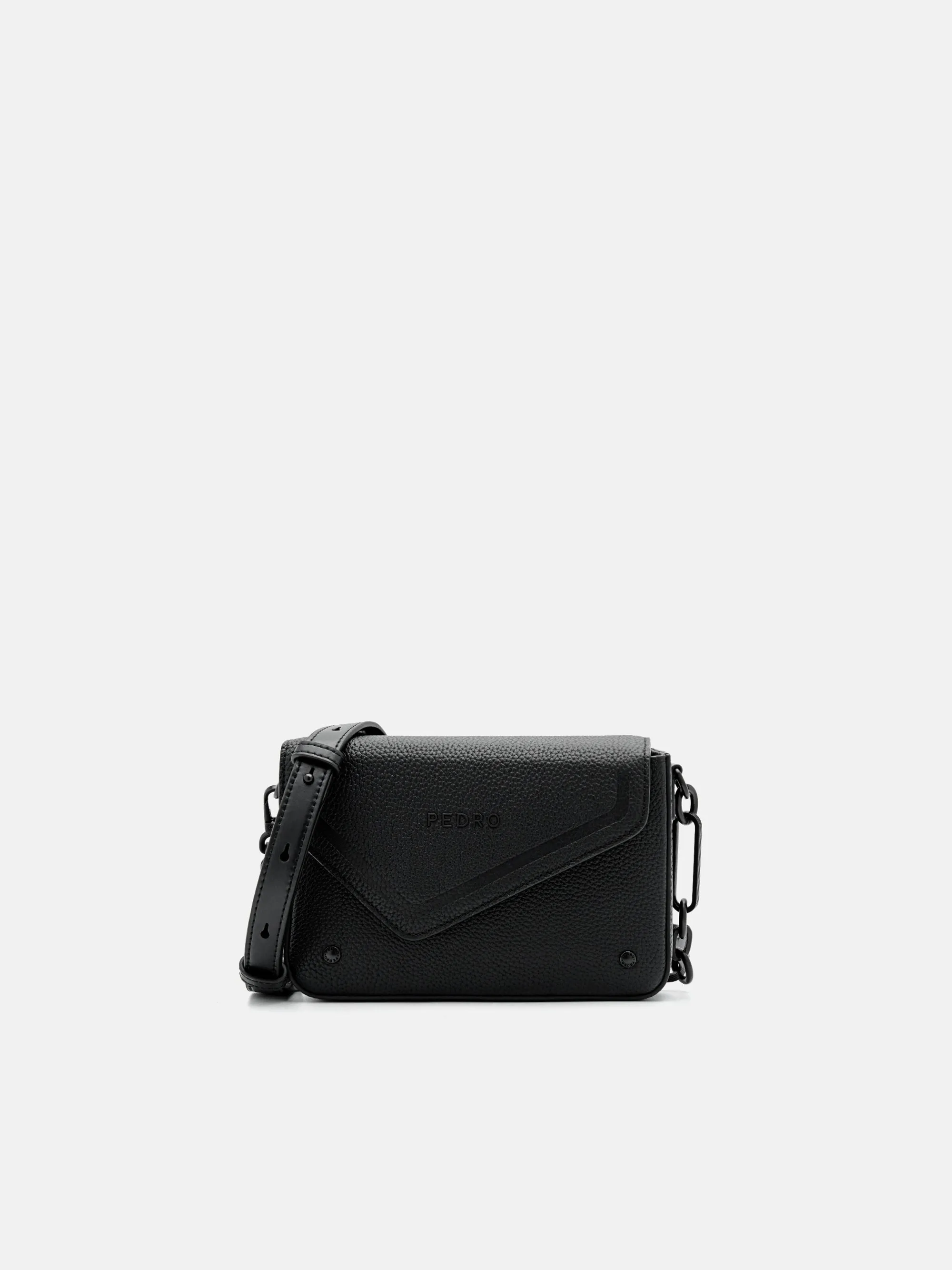 Taper Leather Boxy Sling Bag