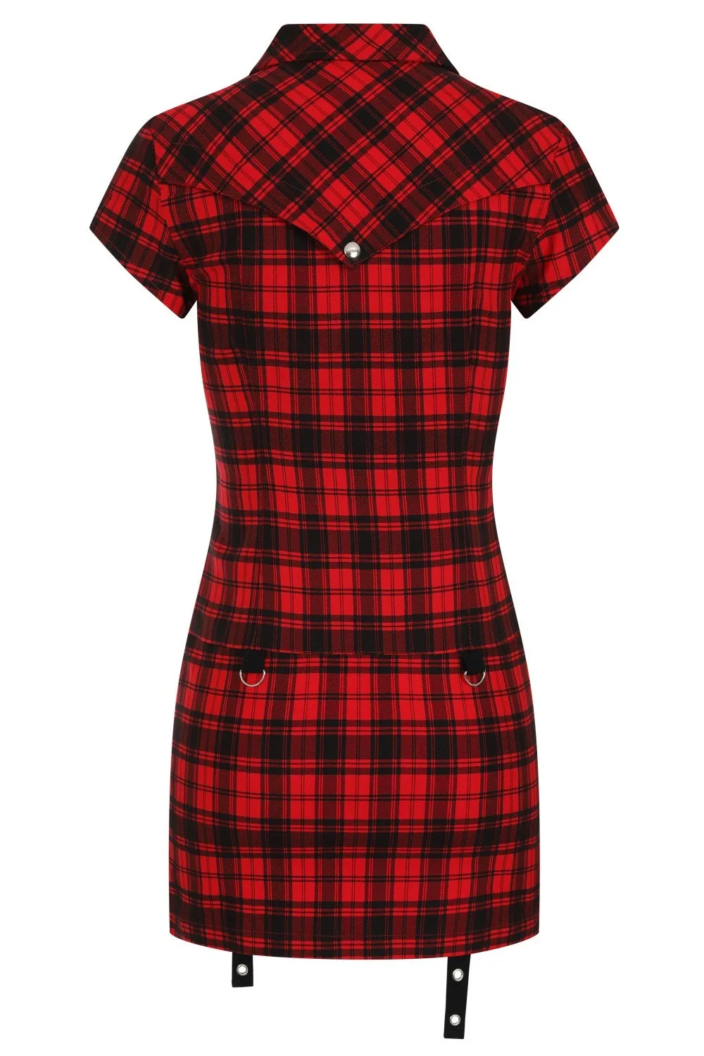 TARTAN NIGHT ZIP DRESS