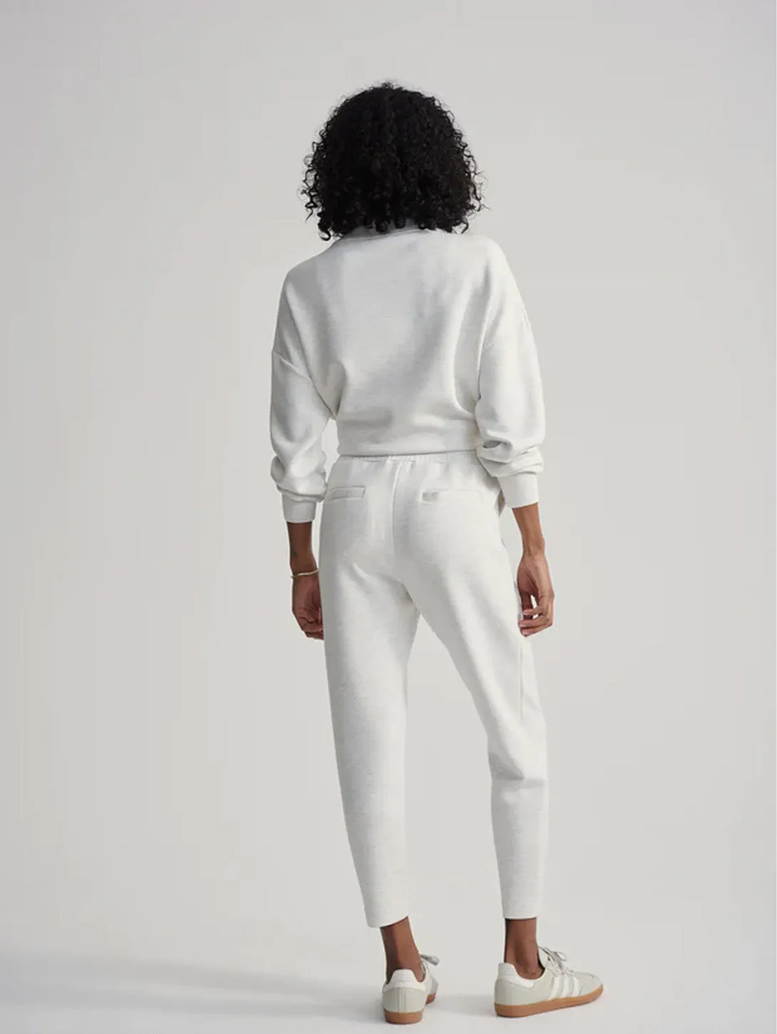 The Slim Pant 25- Ivory Marl