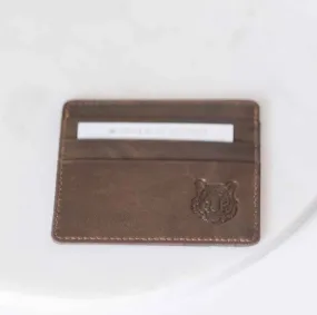 Tiger Leather Embossed Slim Wallet