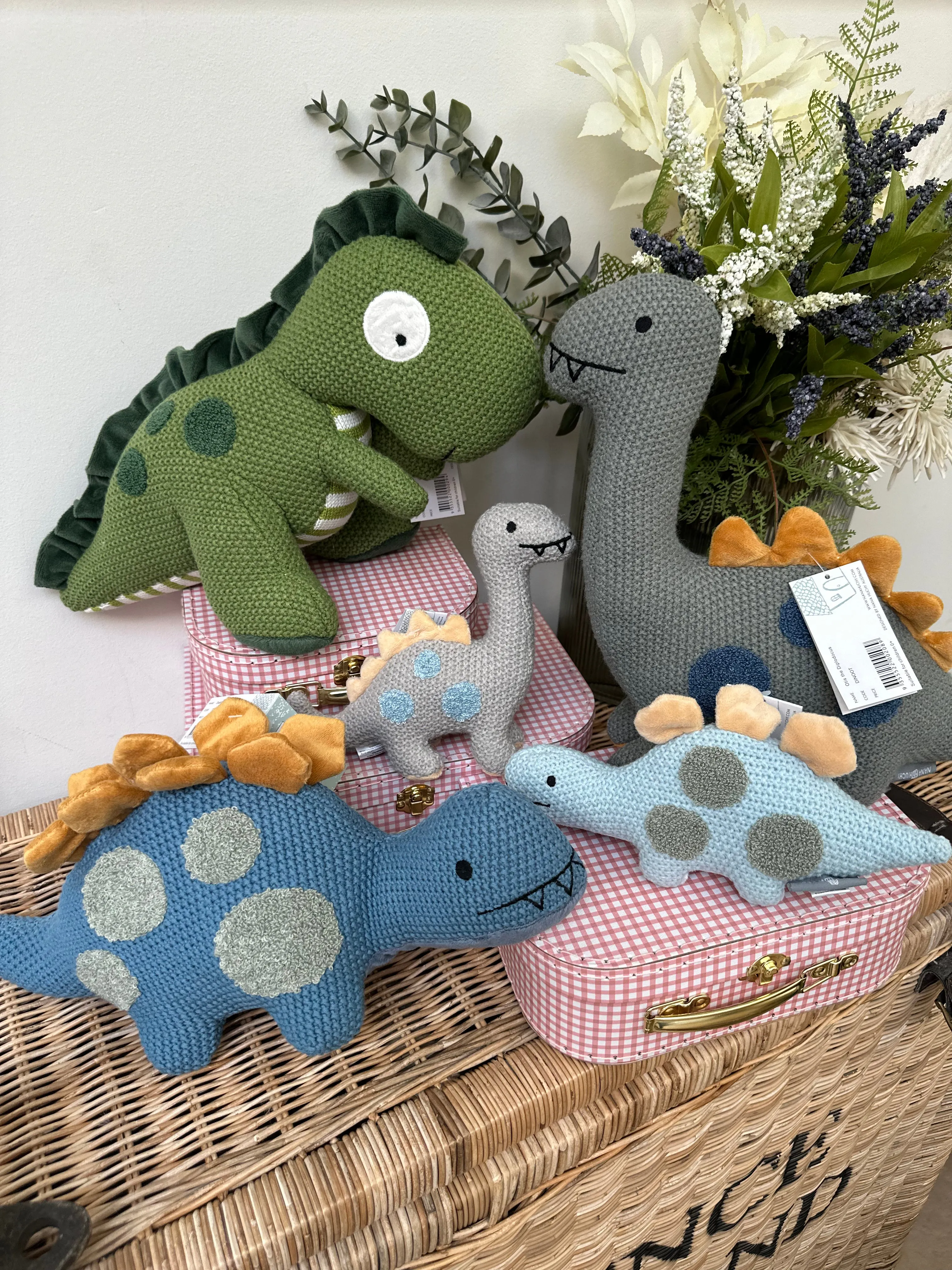 Two Piece Dinky Dino Set Otto & Otis