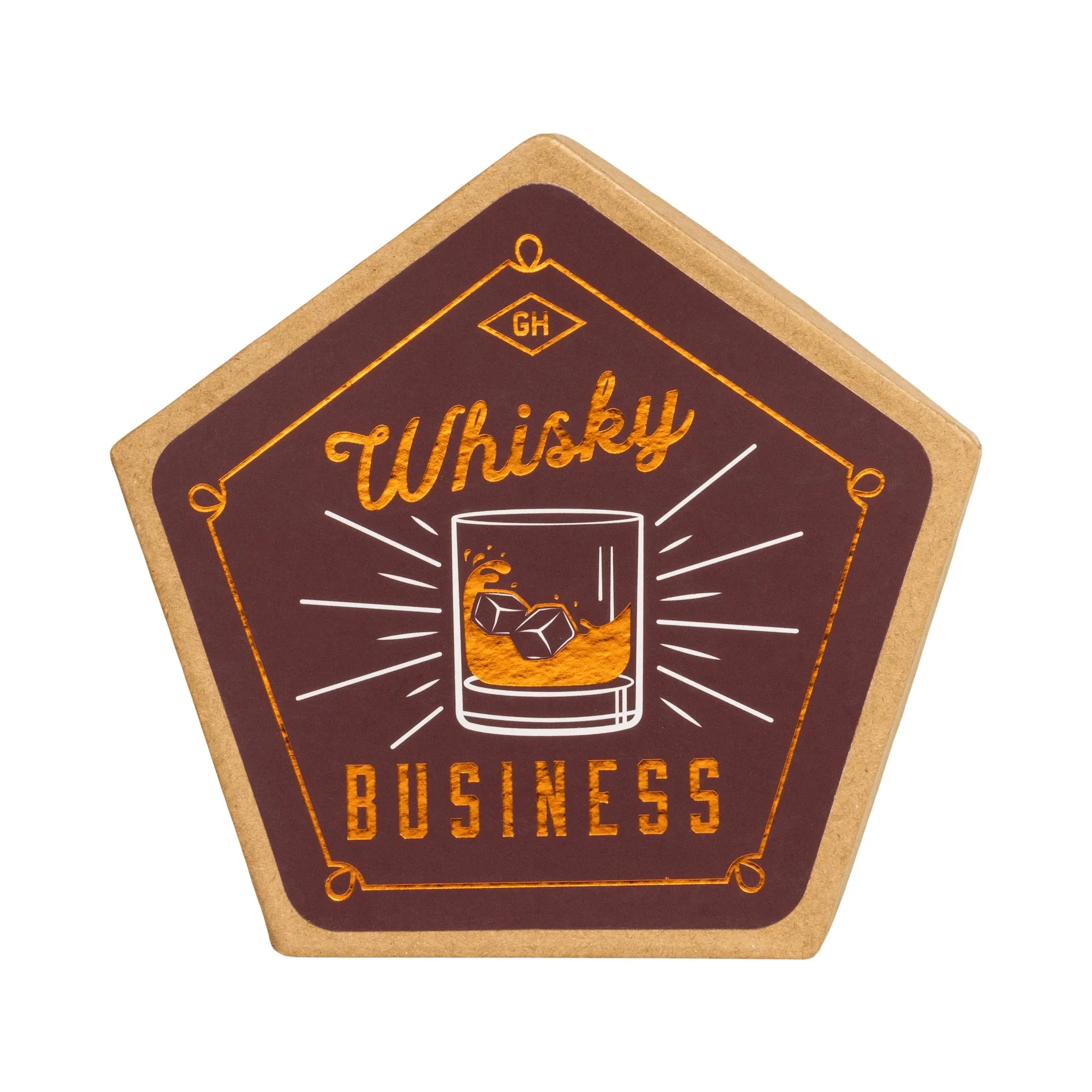 WHISKEY COASTER SET 4