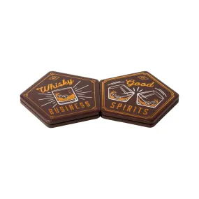 WHISKEY COASTER SET 4